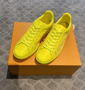 Louis Vuitton Luxembourg Tattoo Green/Yellow/NEON Virgil SS19 Sneaker Rare 10 US | eBay