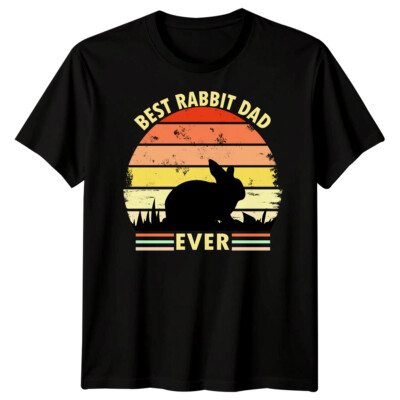 Lustiges Herren-T-Shirt Hase Bester Papa aller Zeiten Vatertag Tee Papa Leben Papa Geschenk #FD