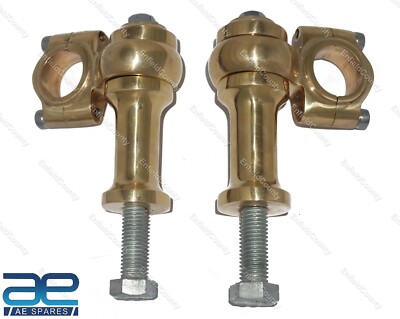 1'' Handlebar Risers Clamp 2.5'' Inch Rise Brass Fits Universal Motorcycle