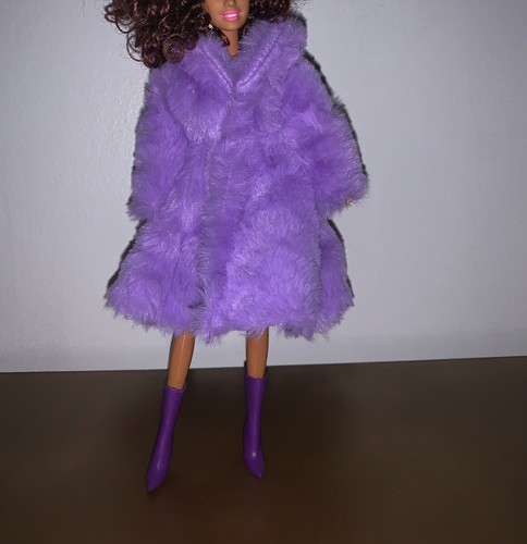 Fur Coat for Barbie Faux Fur for Dolls NO DOLL included - Doll Clothing - Picture 16 of 16