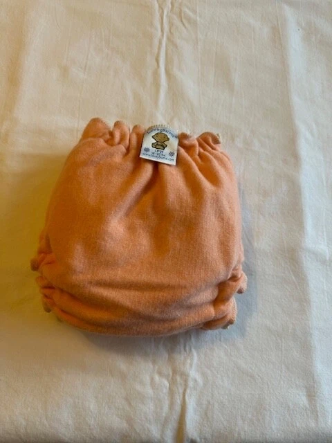 Pañal Loveybums Grande LIO Calabaza Lana Orgánica/Algodón Orgánico a Presión. Foto 2 de 2