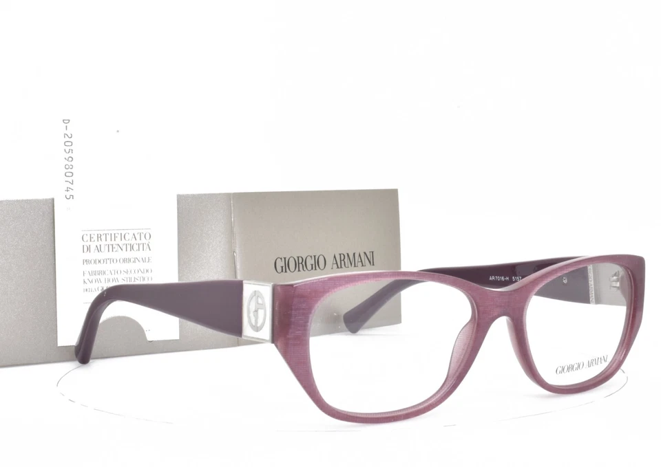 Marco de ojos de gato púrpura claro GIORGIO ARMANI 51-16-140 7016H 5157 Foto 4 de 4