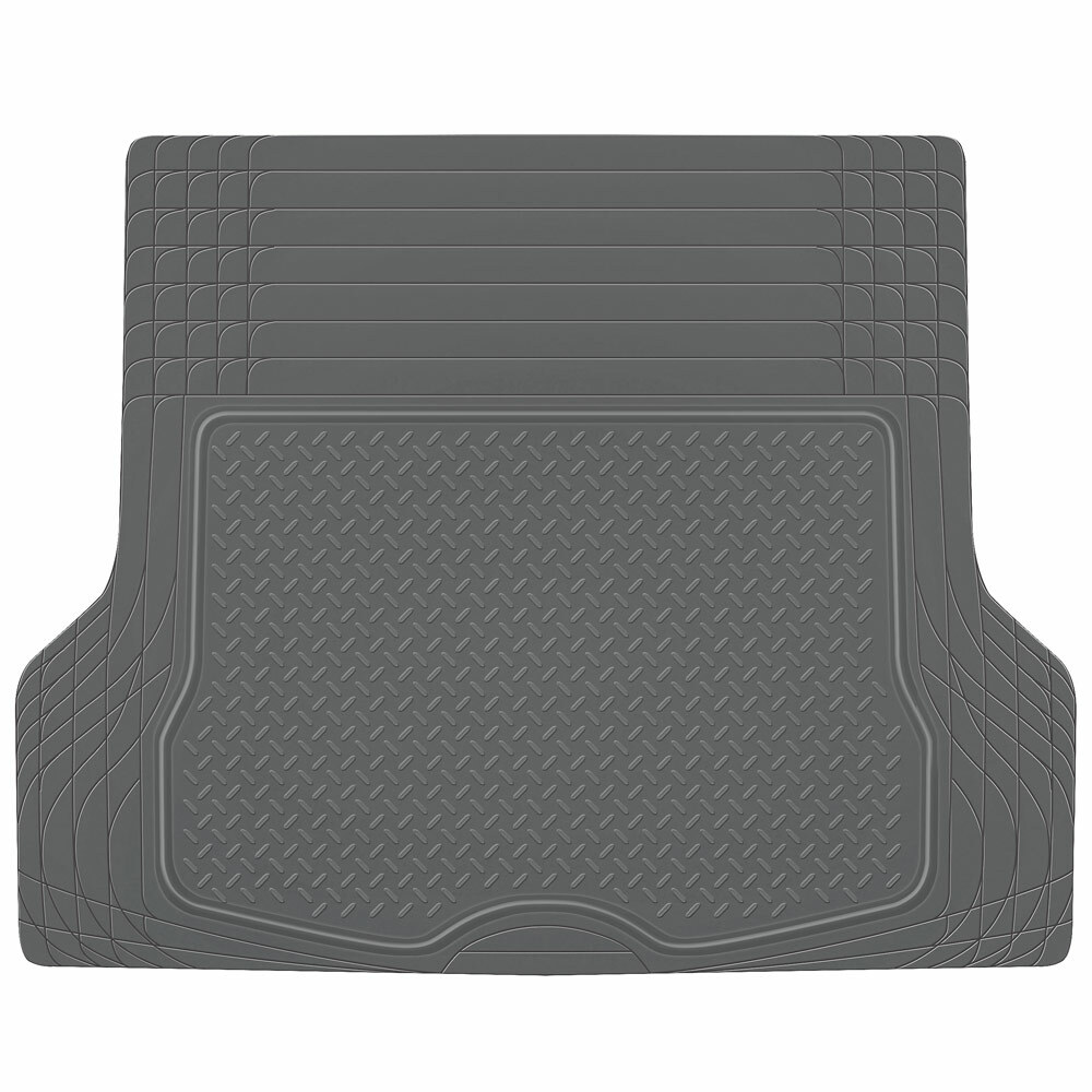 BDK Trunk Cargo Floor Mat for Car SUV Van All Weather Heavy Duty Gray