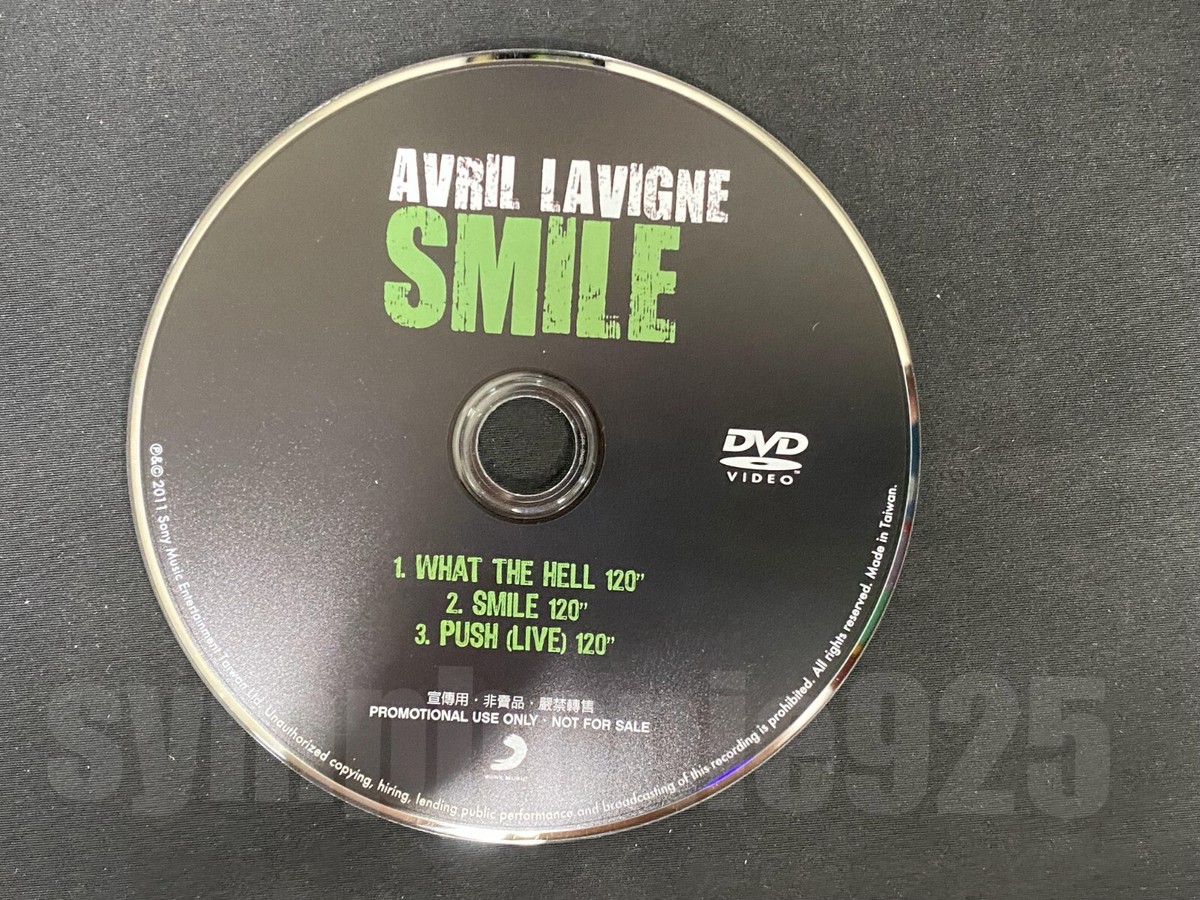 2011 Avril Lavigne Smile/What The Hell Taiwan Only Promo DVD