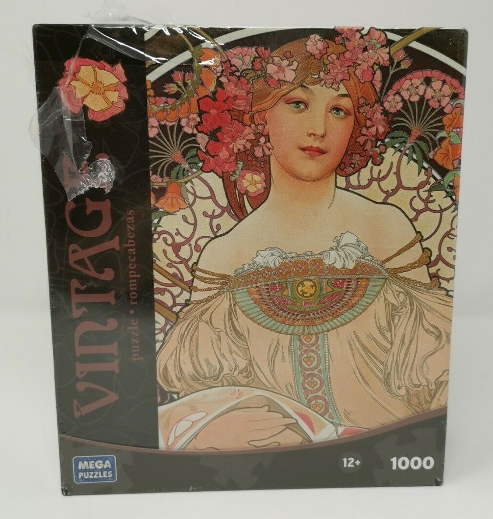 D-Toys Puzzle - Alphonse Mucha 'Die Vier Jahreszeiten', 1000 Teile | Kunstpuzzle Für Erwachsene