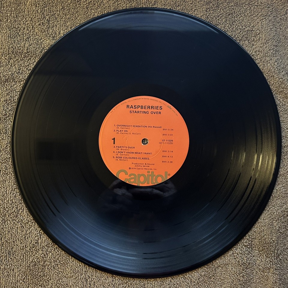 Raspberries Starting Over 1974 Vinyl LP Capitol ST11329 G eBay