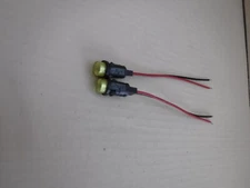 ( 2 ) LEDTronics PF50-OUY-W6 ,  120Vac  Panel Mount  Yellow LED Light