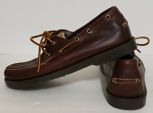 timberland burgundy boat shoes