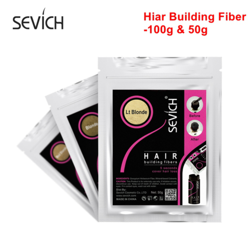 Sevich 100g Hair Fibers 10 Color Keratin Hair Building Fiber Powder Instant  Hair | eBay