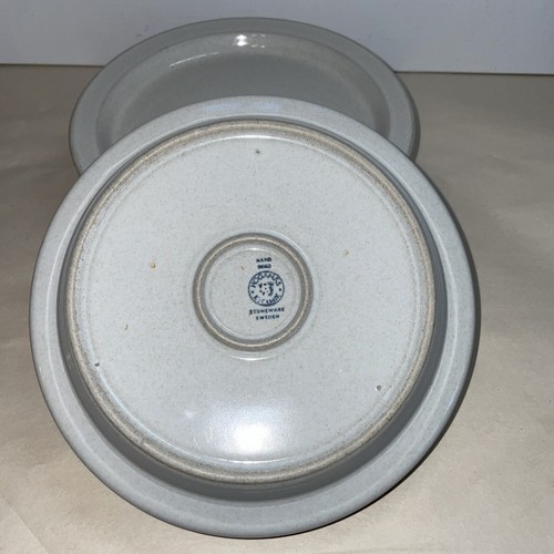 7 Hoganas Keramik Stoneware Sweden Salad/Dessert 7.5 inches Speckled Off White - Picture 2 of 11