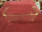 Pyrex clear glass, loaf pan #213