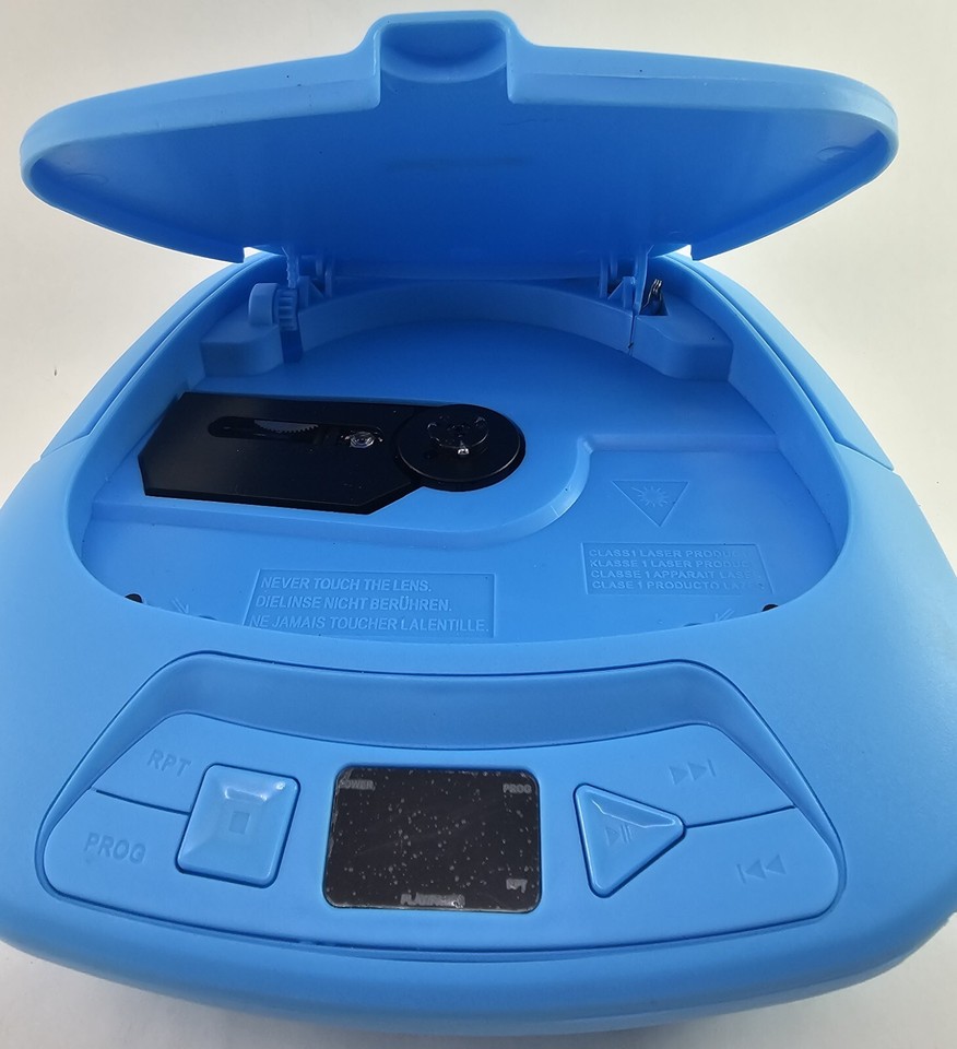 BORNE PORTABLE CD BOOMBOX WITH AM/FM RADIO (BLUE) | eBay