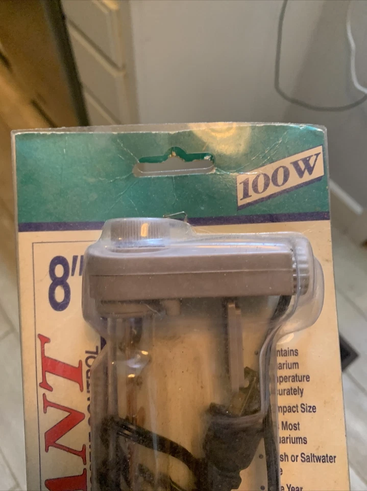 Aquecedor de aquário Hagen 8” radiante 100W com controle de termostato - Deadstock - Imagem 3 de 4