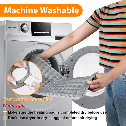 3 Sizes Electric Heat Pad Adjustable Heating Mat Warmer Blanket Back Pain Relief - Bild 5 von 15
