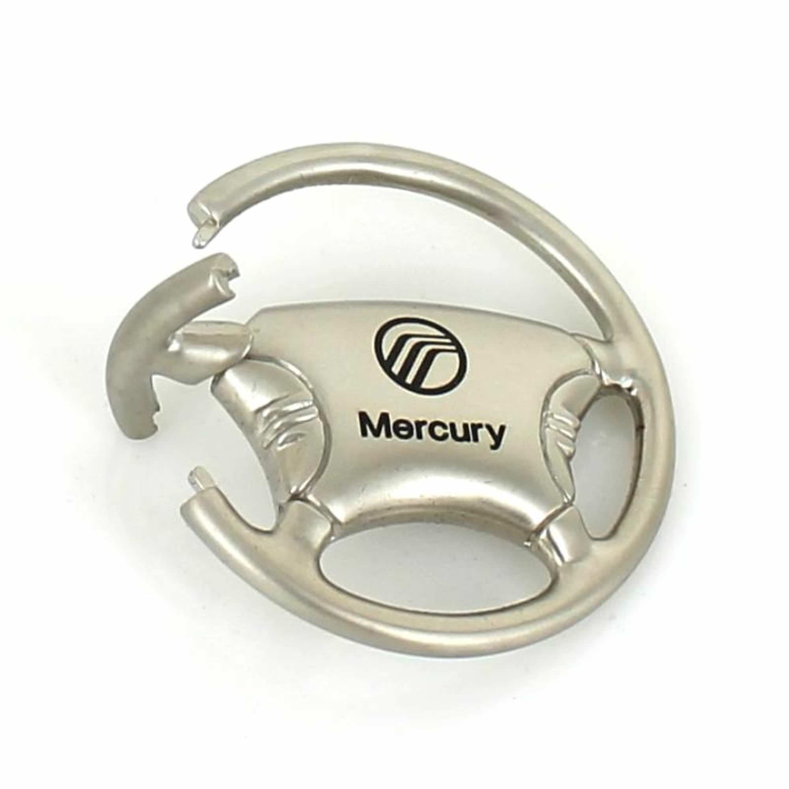 Mercury Steering Wheel Keychain (Chrome)