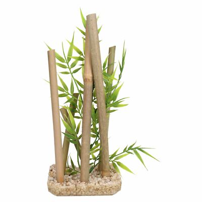 Aquatic Aquarium Decor Bamboo Stick Medium Fish Tank Ornament 9x11x25cm |  eBay.de
