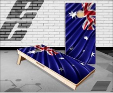 Australian Flag Wavy Cornhole Boards Bean Bag Toss Game