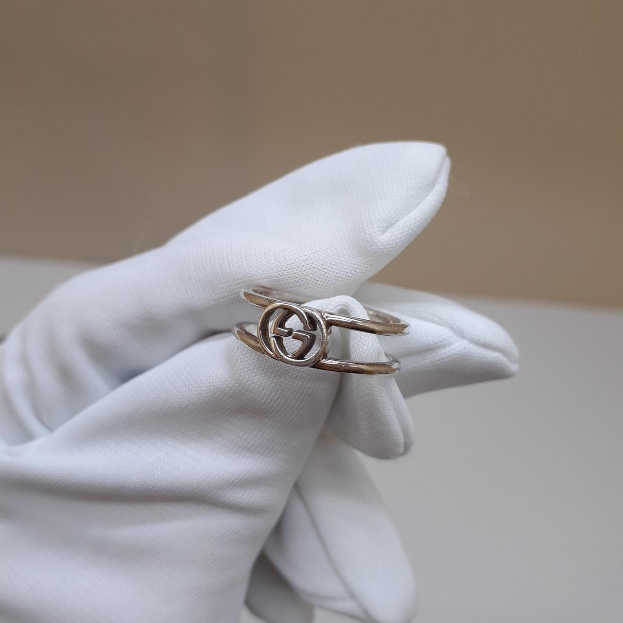 Authentic GUCCI Interlocking G Slim Open Band Rin… - image 3