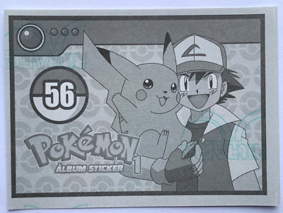 POKEMON KANTO LEAGUE Sticker EB #056 PIKACHU & HITMONCHAN 2023