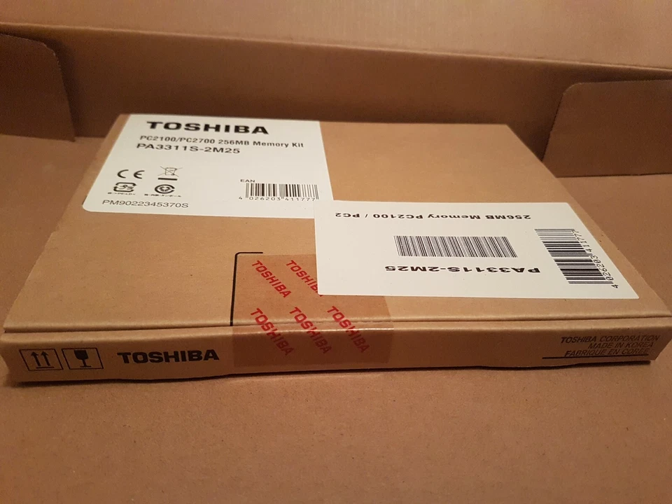 TOSHIBA PA3311S-2M25 PC2100/PC2700 256MB MEMORY KIT - Image 2 of 4