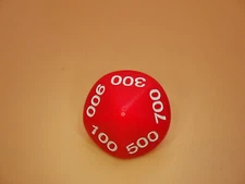 Red Hundreds D10 Ten Sided Die Role Playing Games RPG Tabletop CCG Card Board