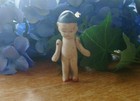 Antique Vintage All Bisque Mini Doll Hinged arms 2.75" kewpie face Japan — photo 4