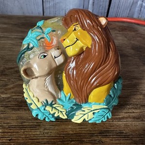 Vintage DISNEY The Lion King SIMBA + NALA Night Light - WORKS