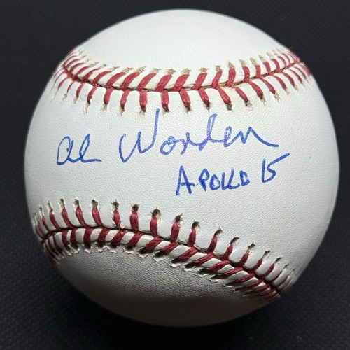 Al Worden Apollo 15 Signed Baseball Astronaut Moon Alfred JSA LOA