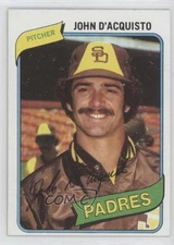 1980 Topps Wrong Back Doc Medich John D'Acquisto (George Medich) #336 0h1