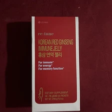 RE:TUNE Korean Red Ginseng Immune Jelly - 14 Single Serve Packets 