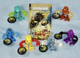 2001 McDonalds Lego Bionicle TOHUNGA - Toa Matoran Set with 6 Discs + Comic Book