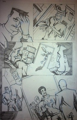 Wonderdog Inc. MATT HEBB Original Hand Drawn Interior Comic Book Page Arcana