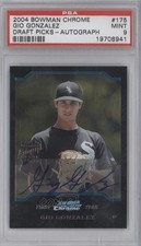 2004 Bowman Draft Chrome Gio Gonzalez #BDP175 PSA 9 MINT Auto b7i