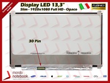 Display LCD LED 13.3" 1920x1080 30 Pin Opaco Bracket Sup/Inf Schermo Asus UX31A
