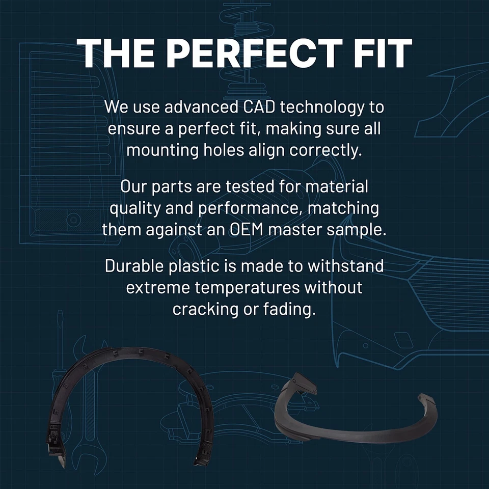 Tapicería de guardabarros para Toyota RAV4 2013-2015 delantera izquierda texturizada negra 756020R030 Foto 4 de 4