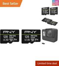 128GB PRO Elite Prime microSDXC Card – 4K UHD Ready, 150MB/s Write Speed, 2-Pack