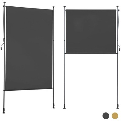 Senkrechtmarkise Balkon außen ohne Bohren 150x270cm vertikal Sonnenschutz Win...