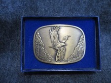 Vintage 1982 Model 677 Smith Wesson "American Traditions" Brass Belt Buckle