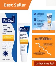 10 Benzoyl Peroxide Acne Clearing Gel - Fast-Acting 1 oz for Clear Skin