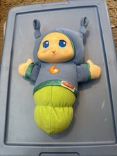 Playskool Lullaby Glow Worm Gloworm Plush Music Light Up Blue Green Purple 2005
