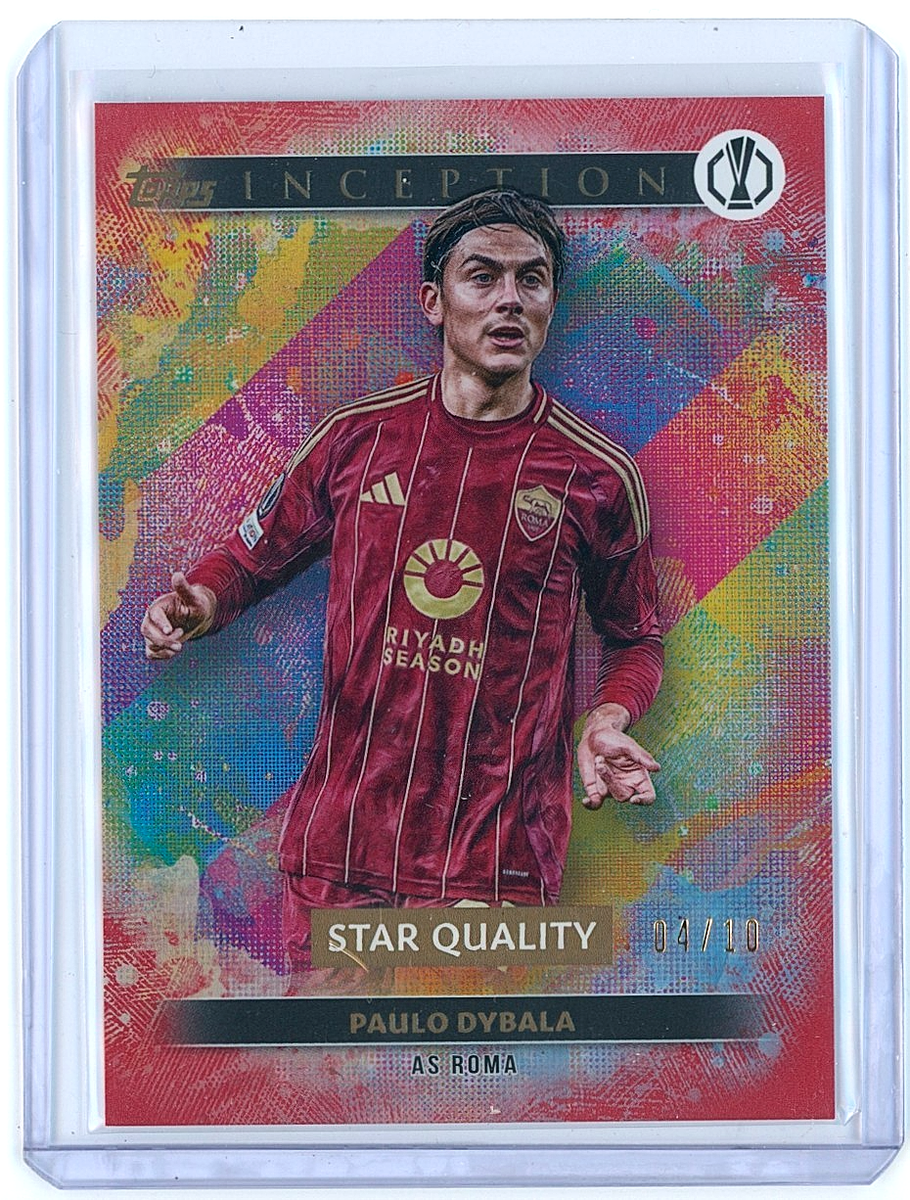 2024-25 Topps Inception Paulo Dybala Star Quality RED /10 AS Roma
