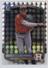 2025 Bowman Chrome Prospects Geometric Refractor /499 Caden Powell #BCP-212 19l7