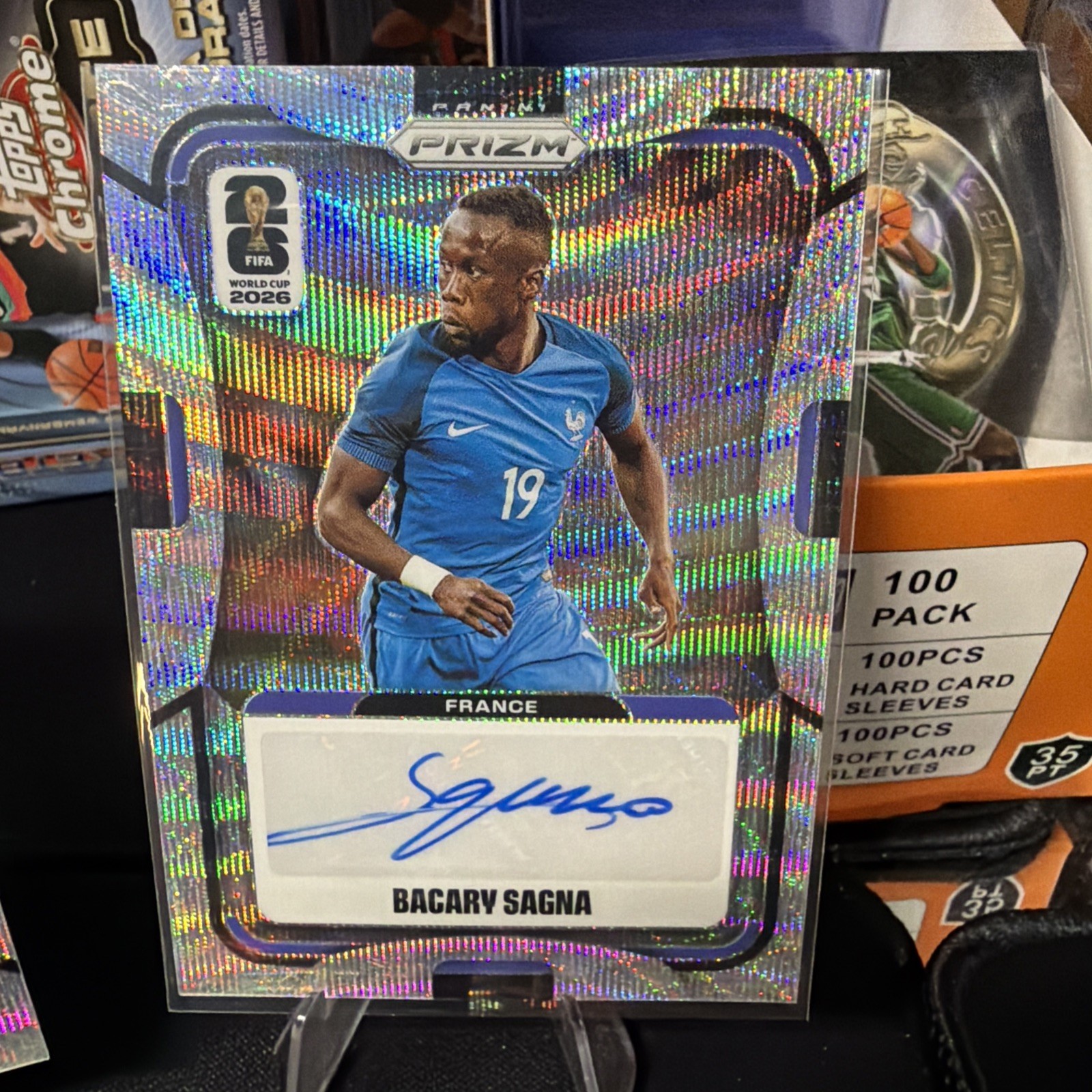 2026 Panini Prizm World Cup - Bacary Sagna AUTO Silver Wave Prizm #S-BSA France
