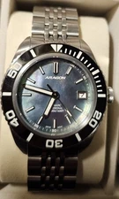 ARAGON EVO 40mm MOP dial NH35 Stainless Steel 500M WR Ceramic Bezel Watch