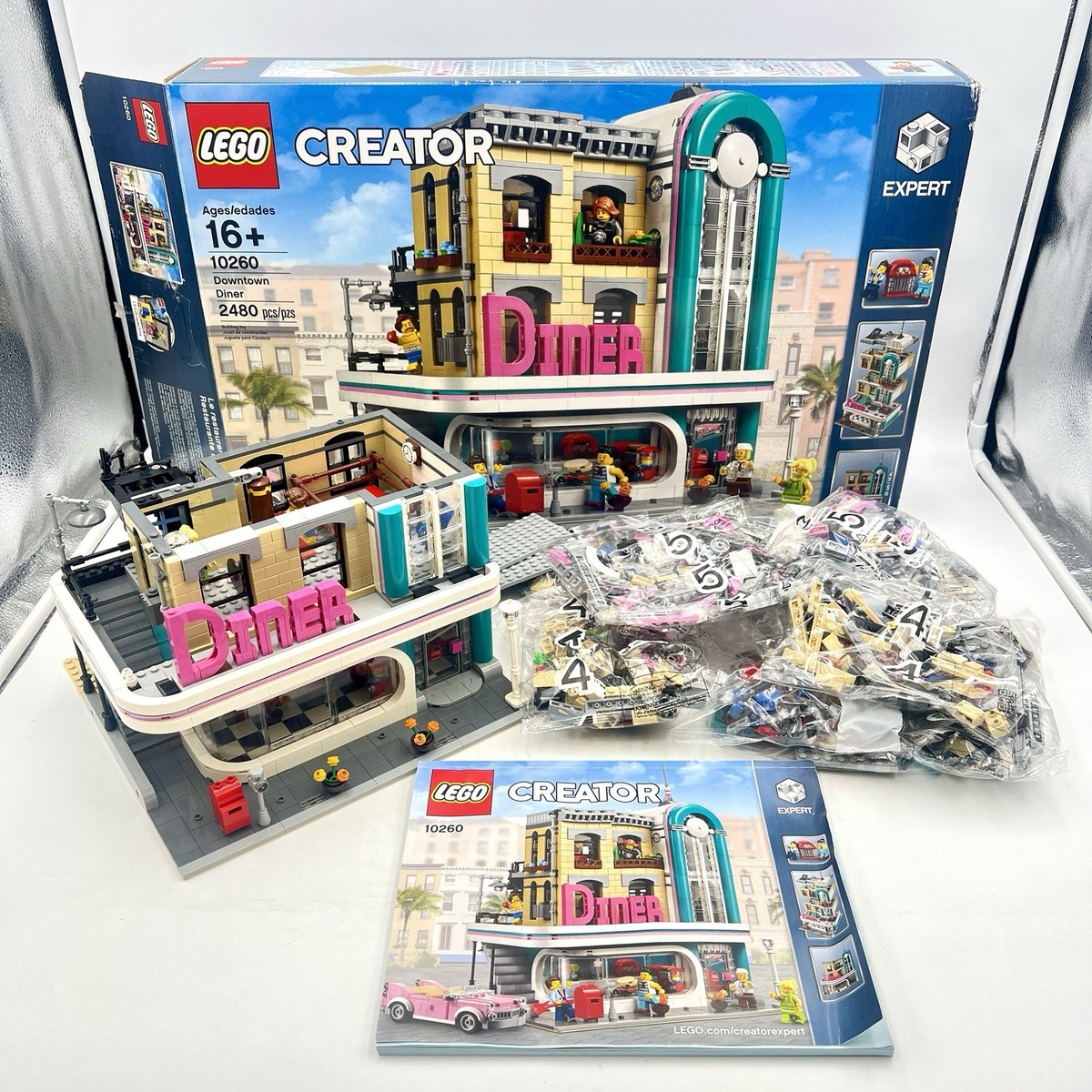 Downtown Diner 10260 Lego Creator Expert City Sets Light Kit For