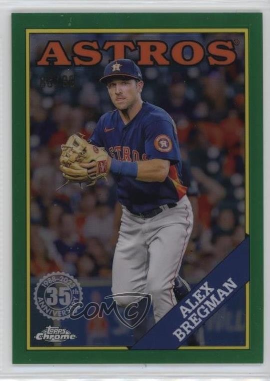2023 Topps Chrome 1988 Topps Baseball Green Refractor /99 Alex Bregman #88BC-7