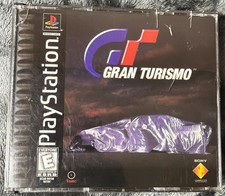 Grand Turismo PlayStation PS1 Black Label Case Complete CIB Game/Ref Manual