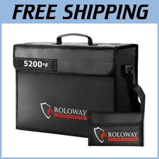 Fireproof Bag for Cash & Documents - 17x12x5.8 inches