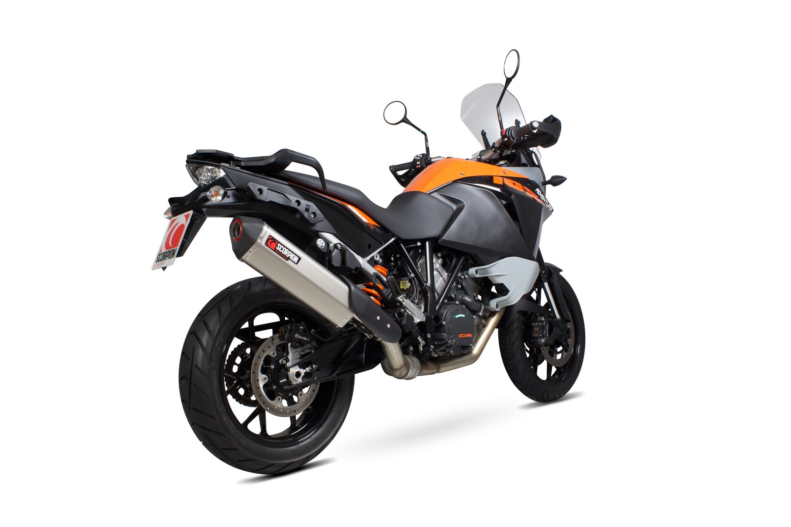 KTM 1050 Adventure 15-16 Scorpion Exhaust Serket Titanium Slip-on RKT84TEO