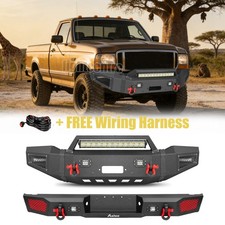 For 1999-2004 Ford F250 F350 F450 Super Duty Front Rear Bumper Wwinch Plate Kit For 1999-2004 Ford F250 F350 F450 Super Duty Front Rear Bumper Wwinch Plate Kit